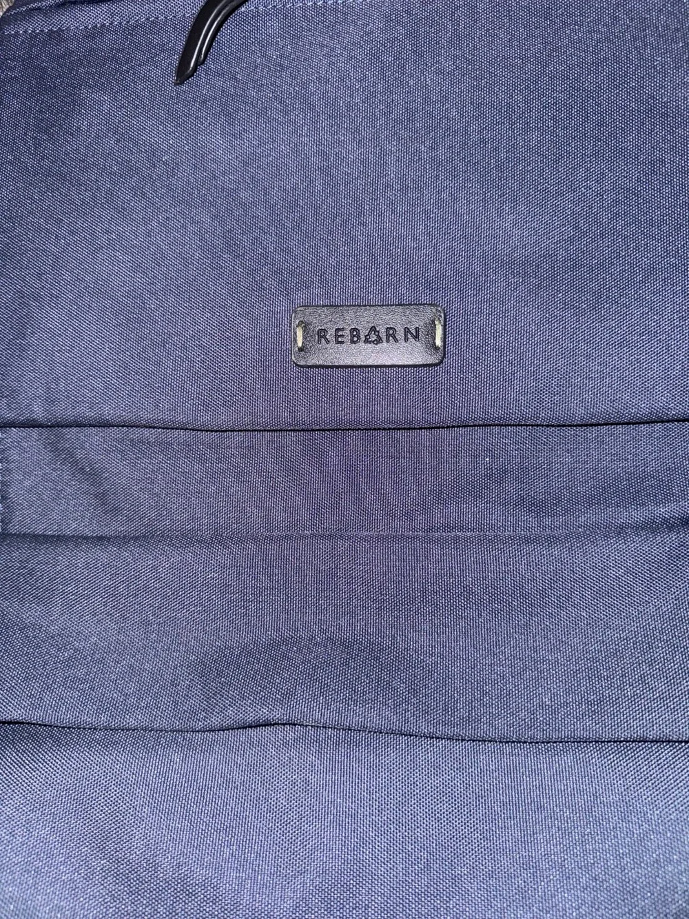REBARN Navy Polyester Backpack with Multiple Compartments